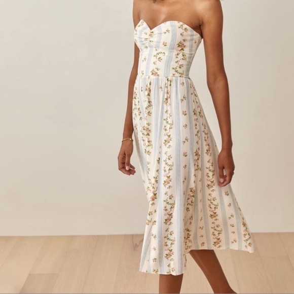 Reformation Aymeline Dress in Surrey Size 8 NWT - Picture 3 of 8